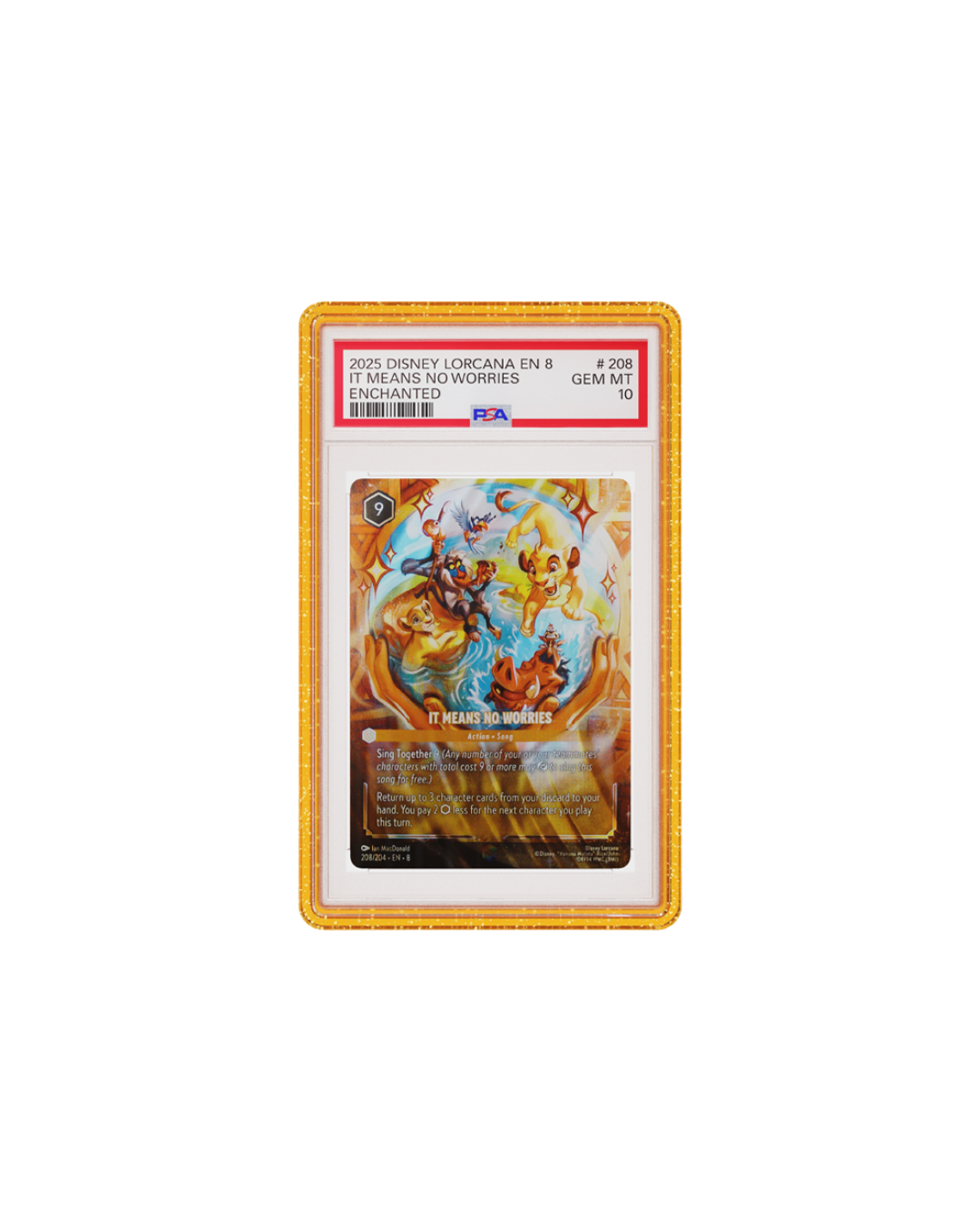 Yellow Glitter (PSA) Limited Edition GradedGuard